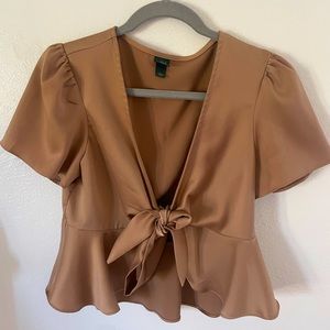 Wild Fable Crop with Tie